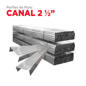 Canal de 2 1/2" X 10'